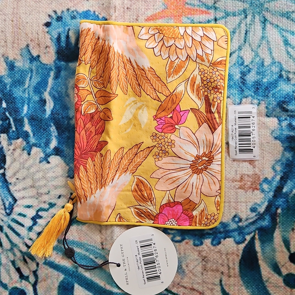 Spell & The Gypsy Collective Renew Coin Purse- Mustard - Picture 8 of 9